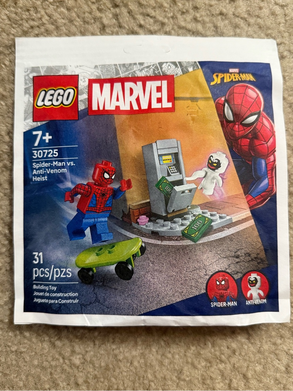LEGO 30725 “Spider-Man Vs. Anti-Venom Heist” 31 Pieces